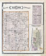 Taylor Township, Rawsonville, Trenton, Wayne County 1876 with Detroit